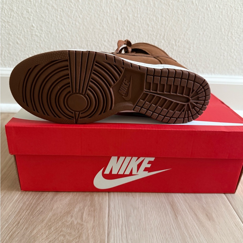 Nike Dunk High PRM Sneakers - Pecan/White - Picture 6 of 8